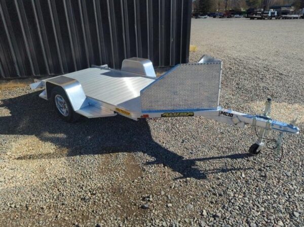 2025 ALUMA MC10 Single-Axle Motorcycle Trailer – Aluminum, Ramp, 5-Year Warranty