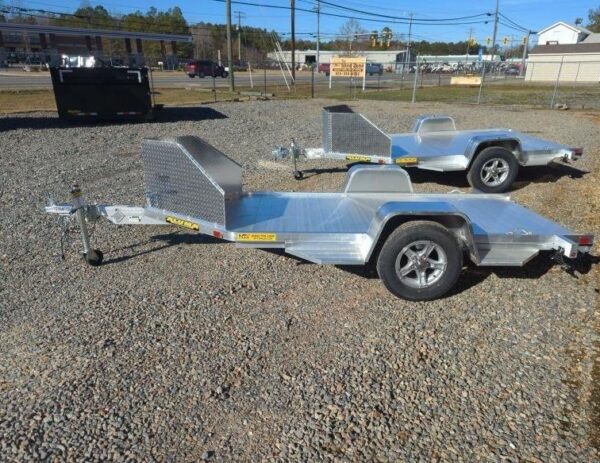 2025 ALUMA MC10 Single-Axle Motorcycle Trailer – Aluminum, Ramp, 5-Year Warranty