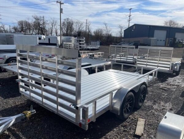 2024 Sport Haven AUT714TD 7x14 Aluminum Utility Trailer – Tandem Axle