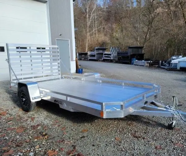 2025 Black Rhino 81"x14' Low Pro Aluminum Utility Trailer – Torsion Axle, Ramp Gate