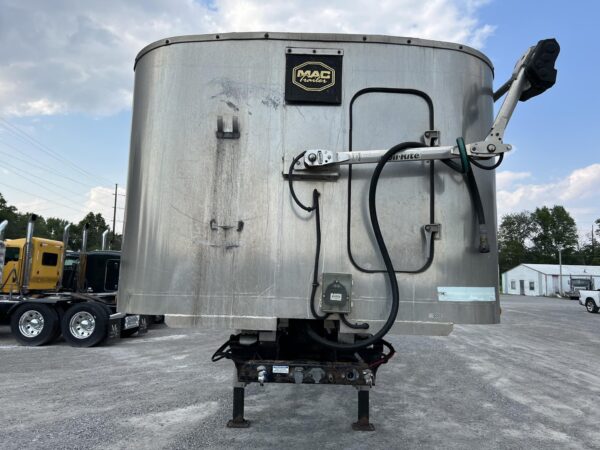 2016 MAC 39' Frameless End Dump Trailer – Aluminum, Air Ride, Front Lift Axle