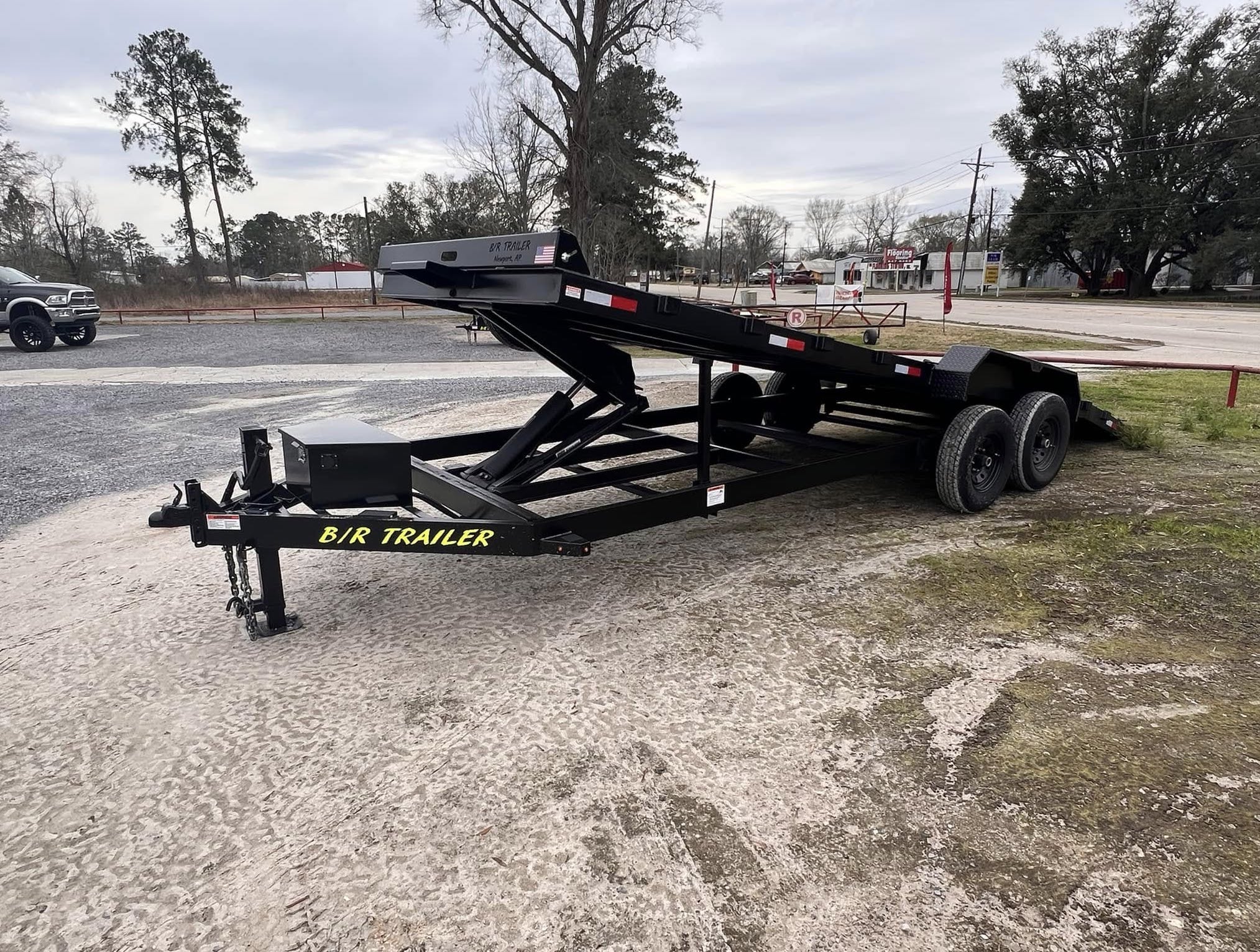 full deck hydraulic tilt trailer for sale
