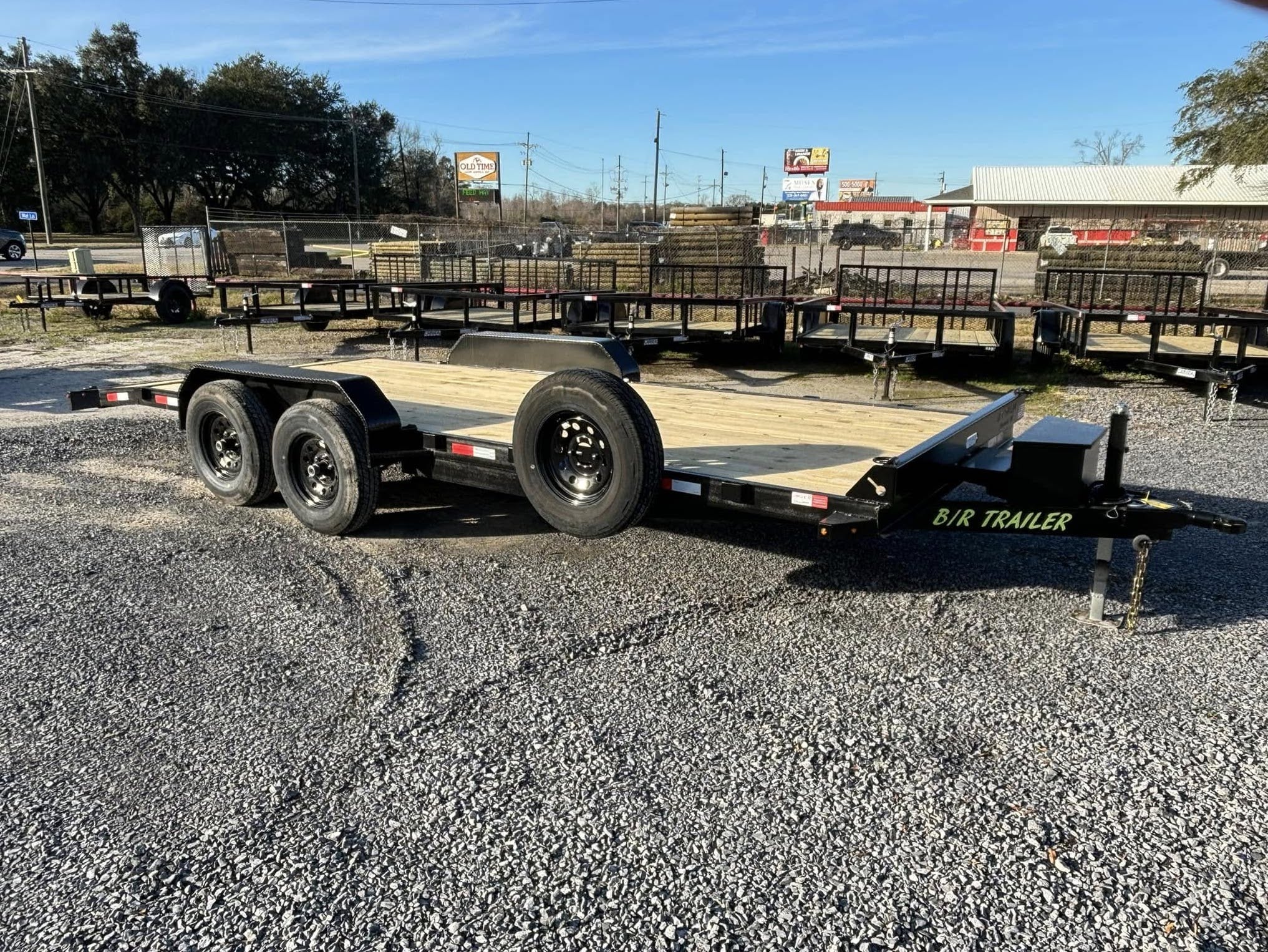 tandem axle equipment trailer 20 foot