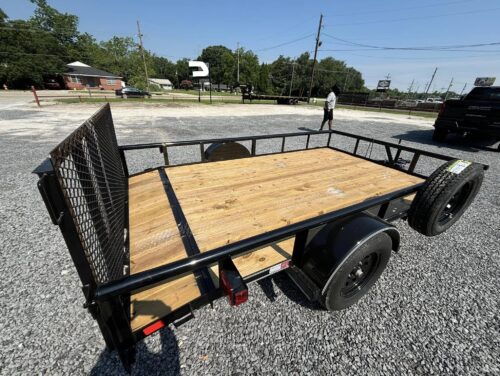 2024 Davidson 83x12 Utility Trailer  Black w/ White Pin Stripes - Image 5
