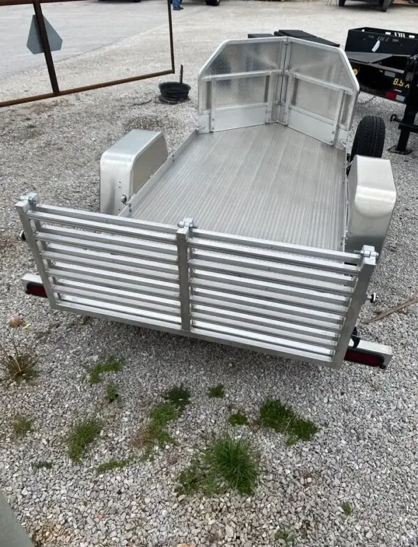 2023 Bear Track Aluminum Utility Trailer – 2200 GVWR, Bi-Fold Ramp, Rock Guard
