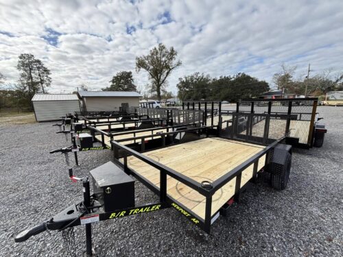 small utility trailer with dual axles