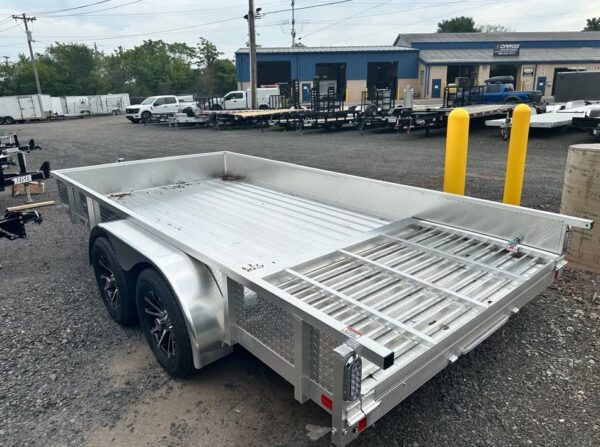 NEW Aluminum Utility Trailer Tandem Axle, 7K GVWR - Image 3