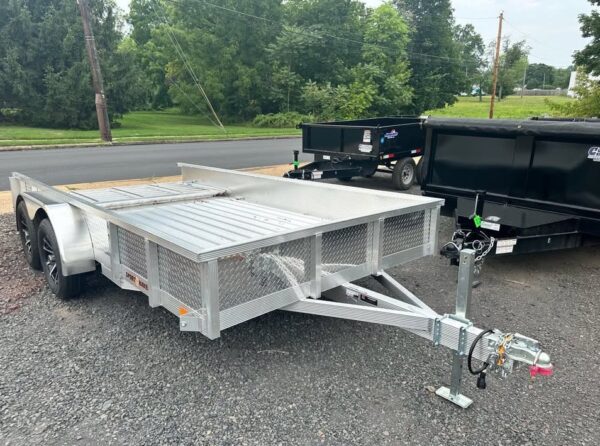 NEW Aluminum Utility Trailer Tandem Axle, 7K GVWR - Image 2