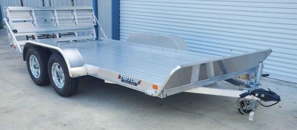 NEW 2023 Triton 14' Tandem Axle Aluminum Utility Trailer - Image 2