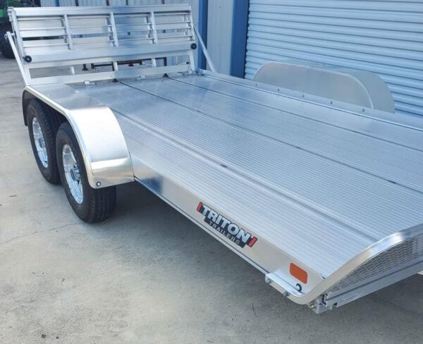 NEW 2023 Triton 14' Tandem Axle Aluminum Utility Trailer - Image 4