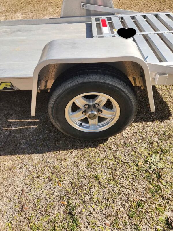 2019 Aluma 8' x 54" Aluminum Utility Trailer – Ramp Gate, 1650 lb Payload, LED Lights