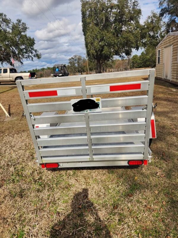 2019 Aluma 8' x 54" Aluminum Utility Trailer – Ramp Gate, 1650 lb Payload, LED Lights