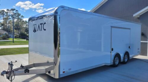 all aluminum enclosed cargo trailer 8.5x24
