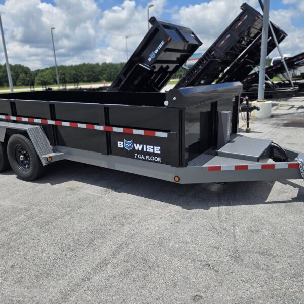 2025 BWISE 7×16 Low Profile Dump Trailer