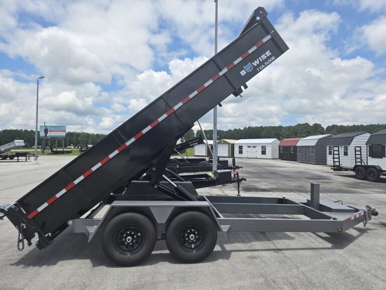 2025 BWISE 7x16 Low Profile Dump Trailer - Image 9