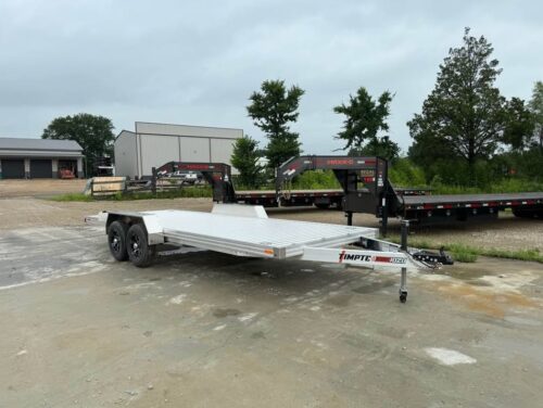 Timpte aluminum car trailer with ramps