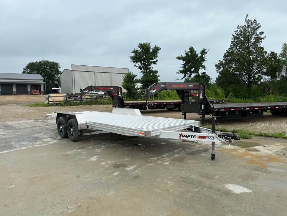 Timpte aluminum car trailer with ramps