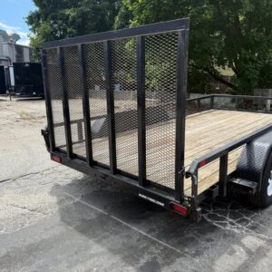 Used 2018 Sure Trac 7×14 Tube Top Landscape Trailer