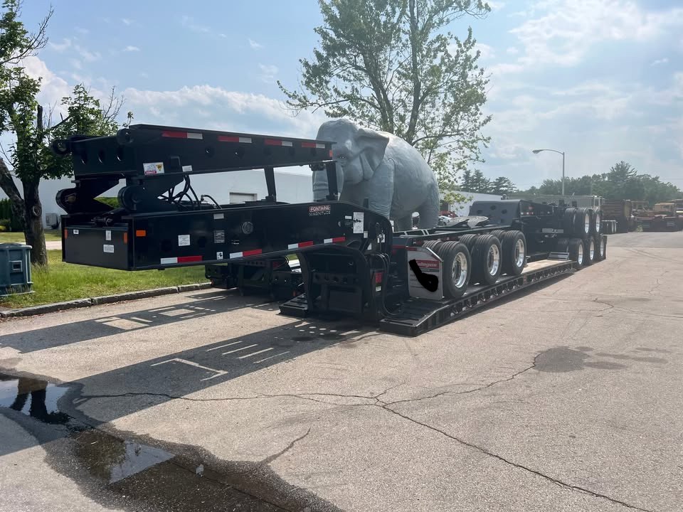 80 ton dropside lowbed trailer