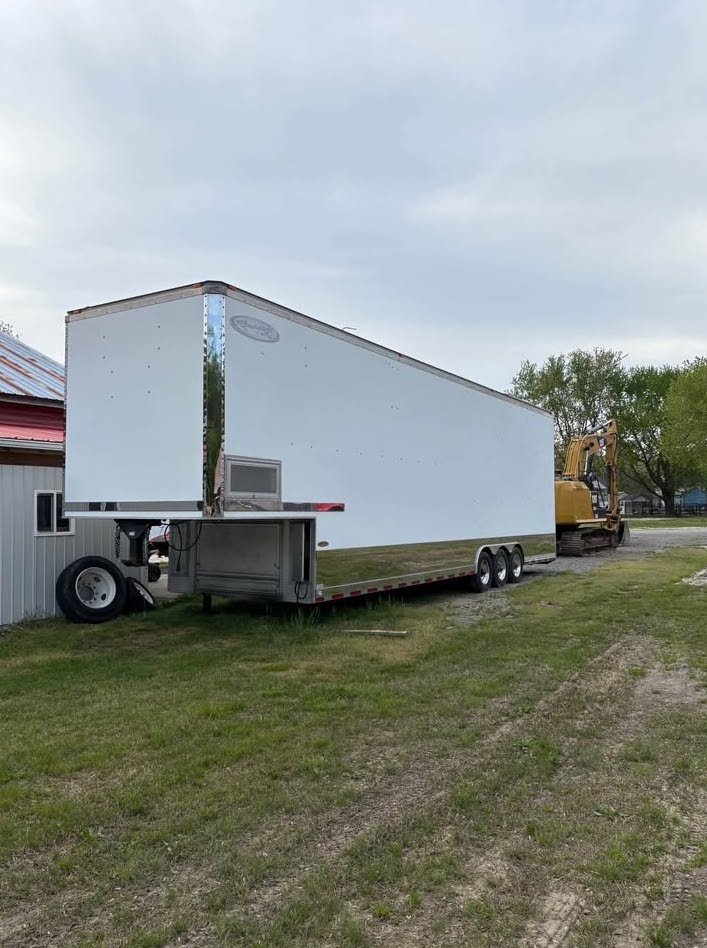 3 car hauler stacker trailer enclosed