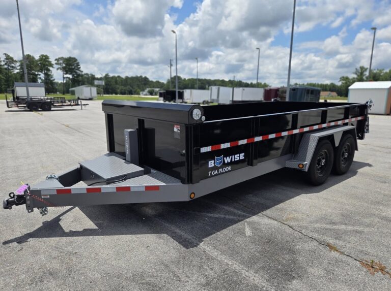 2025 BWISE 7x16 Low Profile Dump Trailer - Image 16