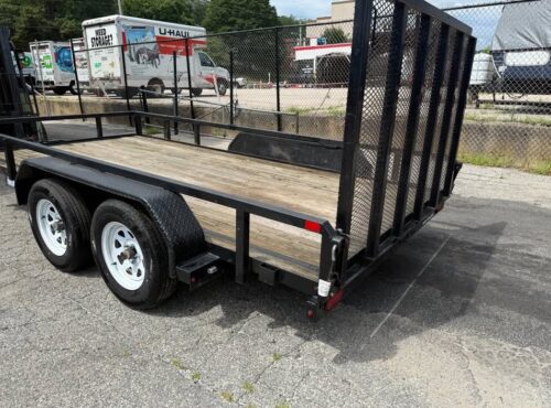 Used 2018 Sure Trac 7x14 Tube Top Landscape Trailer - Image 5