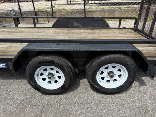Used 2018 Sure Trac 7x14 Tube Top Landscape Trailer - Image 6