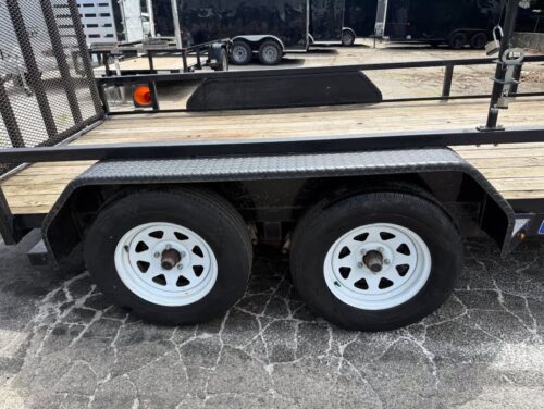 Used 2018 Sure Trac 7x14 Tube Top Landscape Trailer - Image 7