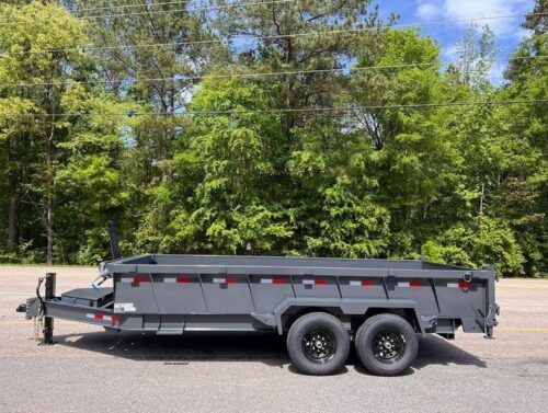New 7'x16' x 24" 14K Telescopic Dump Trailer - Image 3